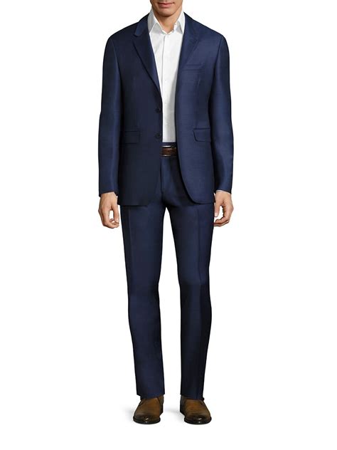 Shop Burberry Millbank Travel Wool Suit 